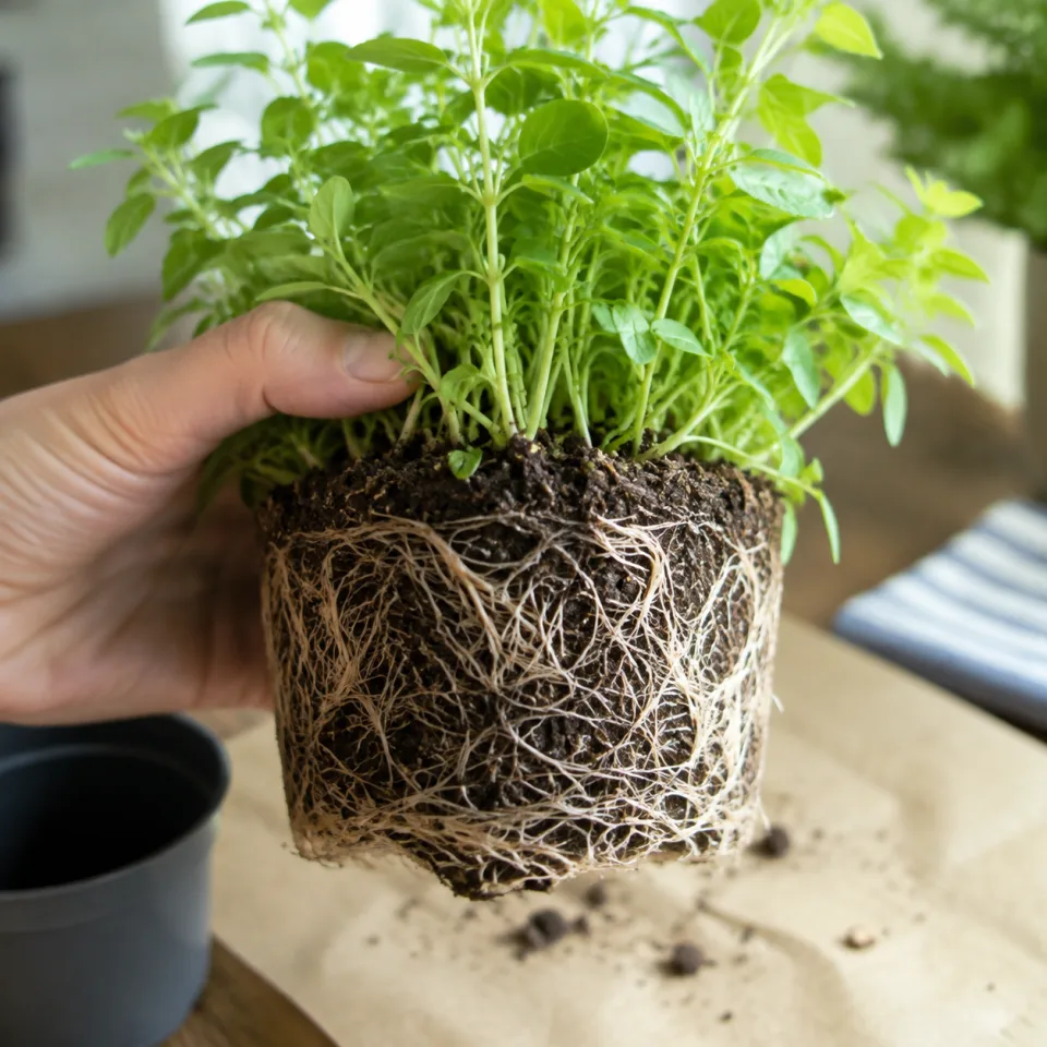 Ce n'est pas une plante, c'est quinze à trente semis serrés dans un pot de neuf centimètres