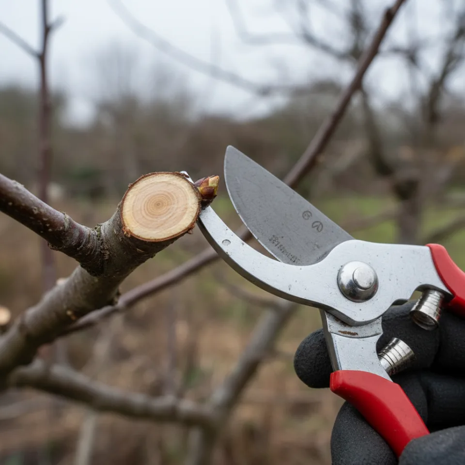 Une coupe nette juste au-dessus d'un bourgeon : c'est tout ce qu'un arbre demande