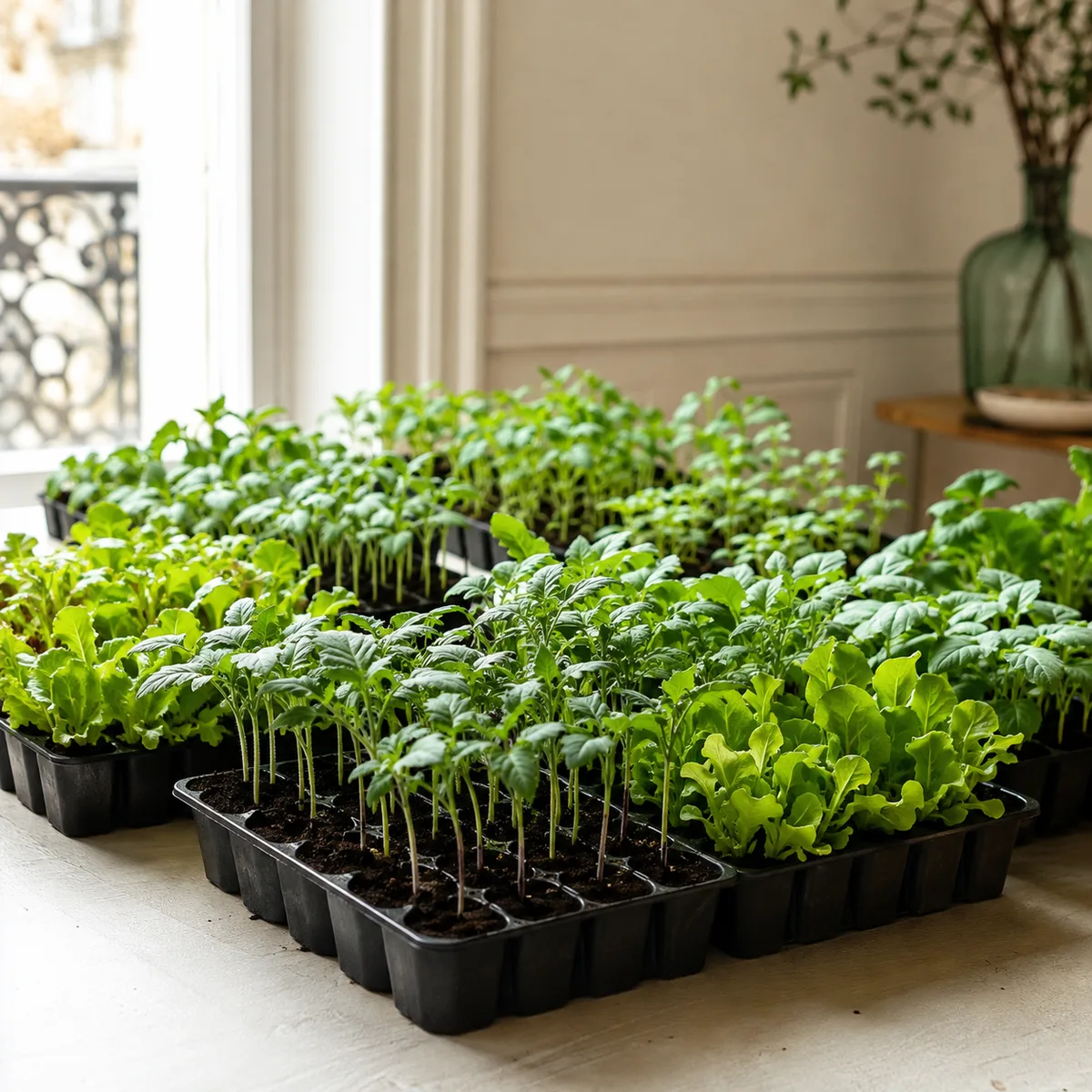 Des plants prêts à sortir au jour près, et pas un seul acheté en jardinerie